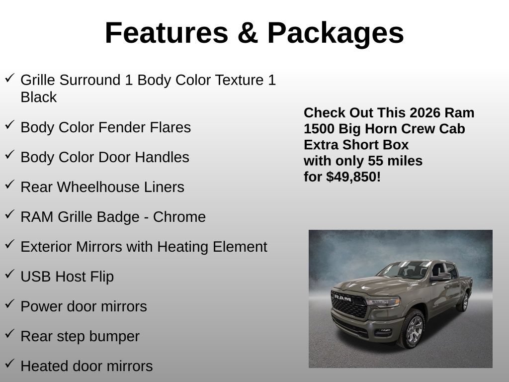 Used 2026 RAM 1500 Big Horn AWD/4WD image 26