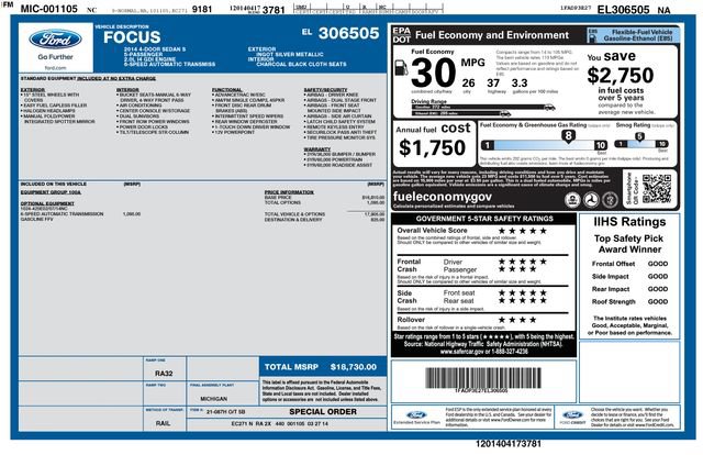 Used 2014 Ford Focus S FWD image 36