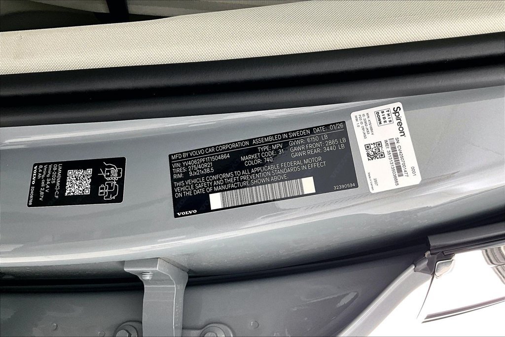 New 2026 Volvo XC90 B6 Ultra w/ Protection Package AWD/4WD image 23