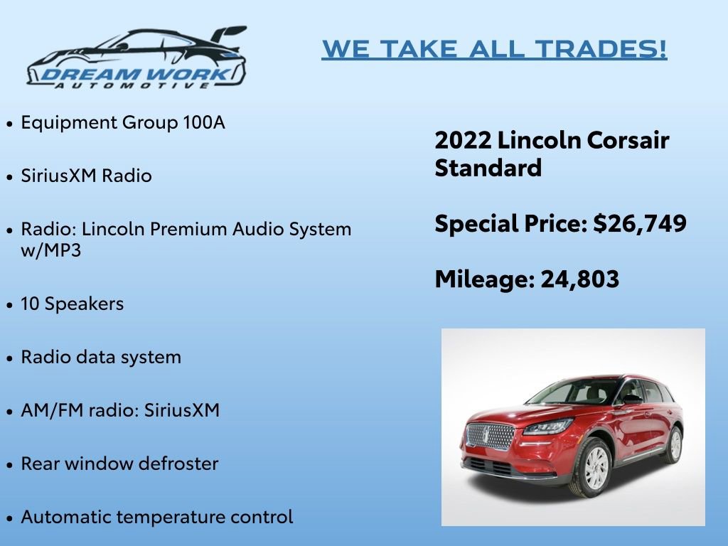 Used 2022 Lincoln Corsair Standard image 2