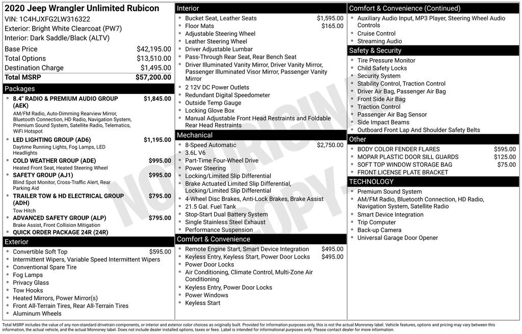 Used 2020 Jeep Wrangler Unlimited Rubicon image 3