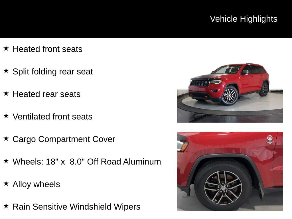 Used 2018 Jeep Grand Cherokee Trailhawk w/ Trailhawk Luxury Group AWD/4WD image 38