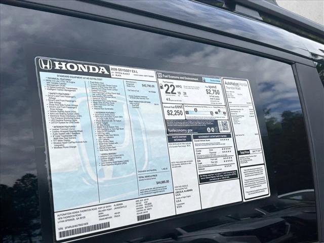 New 2026 Honda Odyssey EX-L image 26