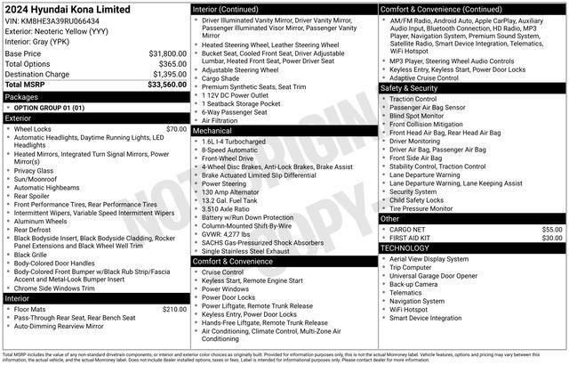 Used 2024 Hyundai Kona Limited FWD image 9