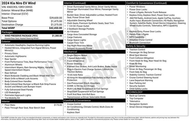 Used 2024 Kia Niro Wind w/ Wind Preserve Package FWD image 45