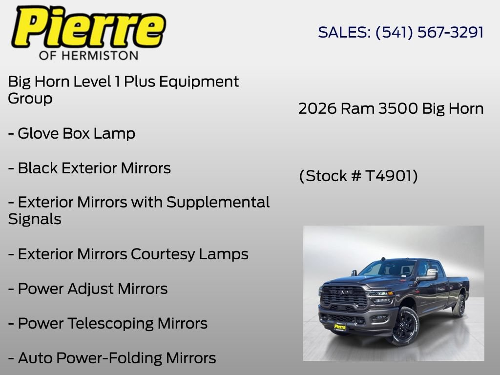 New 2026 RAM 3500 Big Horn AWD/4WD image 18