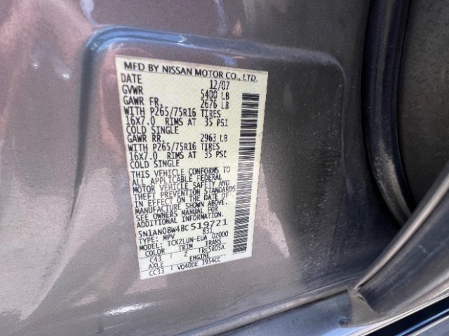 Used 2008 Nissan Xterra Off-Road w/ Technology Pkg AWD/4WD image 9