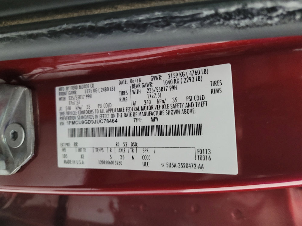 Used 2018 Ford Escape SE w/ SE Sync 3 Package image 33