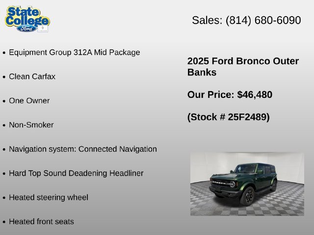 Used 2025 Ford Bronco Outer Banks AWD/4WD image 6