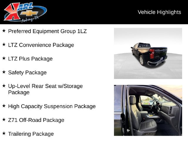 Certified 2023 Chevrolet Silverado 1500 LTZ w/ Z71 Off-Road Package AWD/4WD image 2
