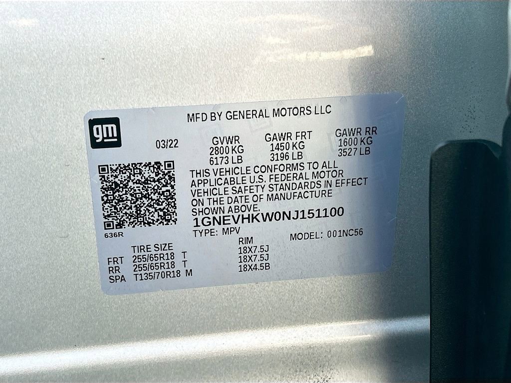 Used 2022 Chevrolet Traverse LT AWD/4WD image 32