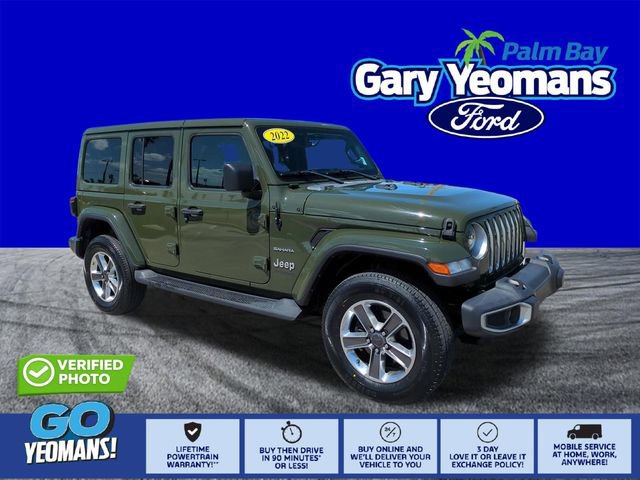 Used 2022 Jeep Wrangler Unlimited Sahara w/ Safety Group AWD/4WD image 1