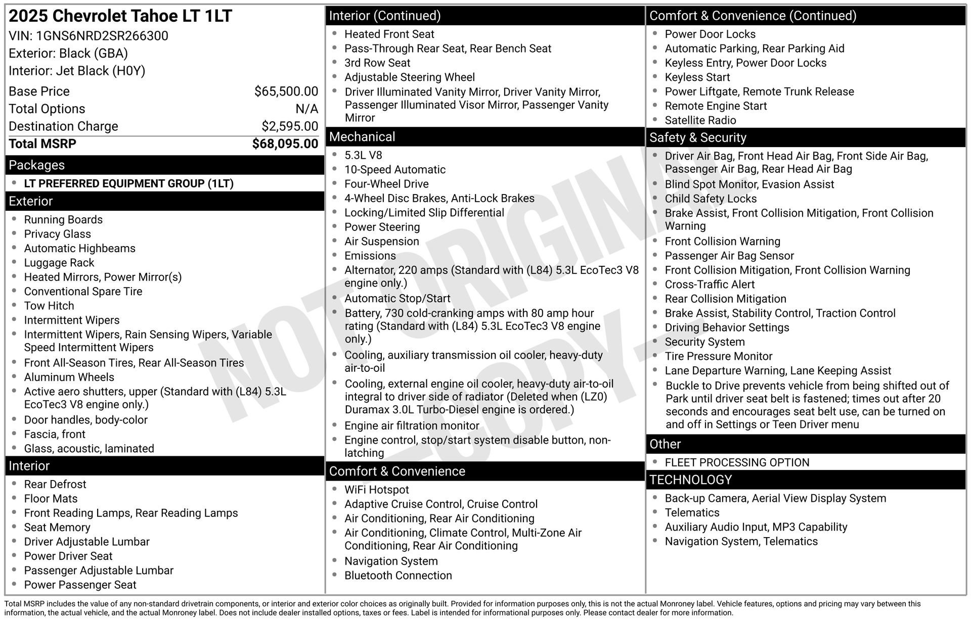 Used 2025 Chevrolet Tahoe LT image 44