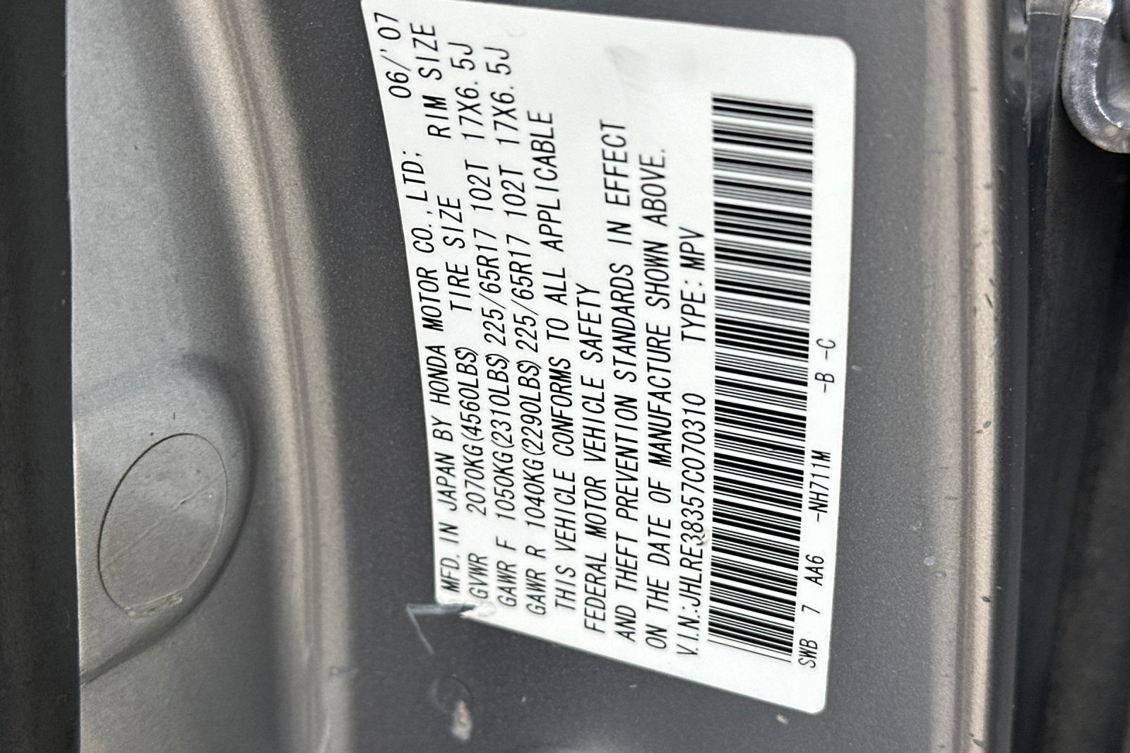 Used 2007 Honda CR-V LX image 30