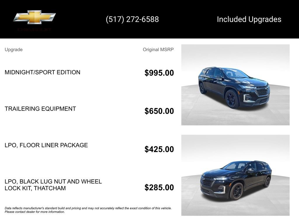 Used 2023 Chevrolet Traverse LT w/ Midnight/Sport Edition AWD/4WD image 15