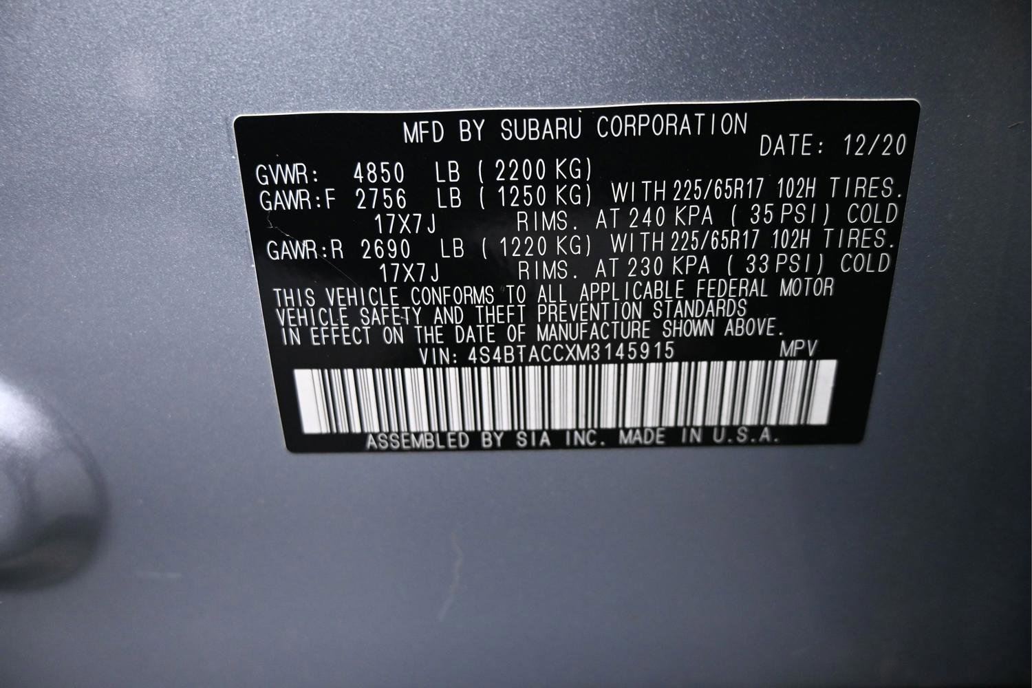 Used 2021 Subaru Outback Premium w/ Popular Package #1 image 20