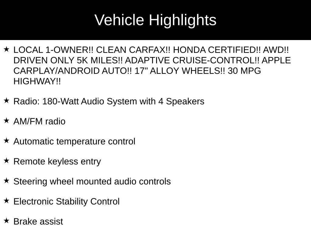Certified 2026 Honda HR-V LX image 33