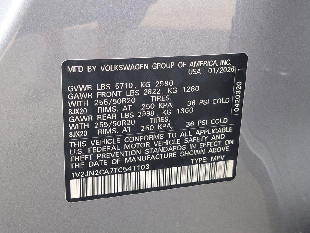 New 2026 Volkswagen Atlas SE FWD image 24