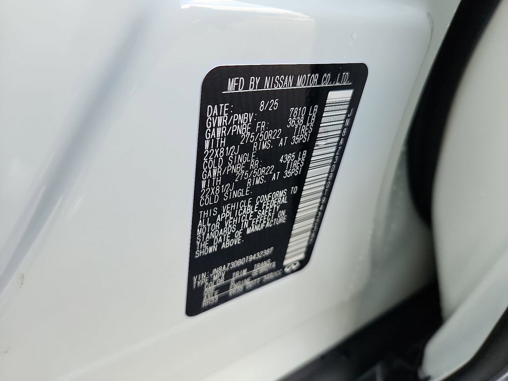 New 2026 INFINITI QX80 4WD w/ Sport Exterior Package image 6