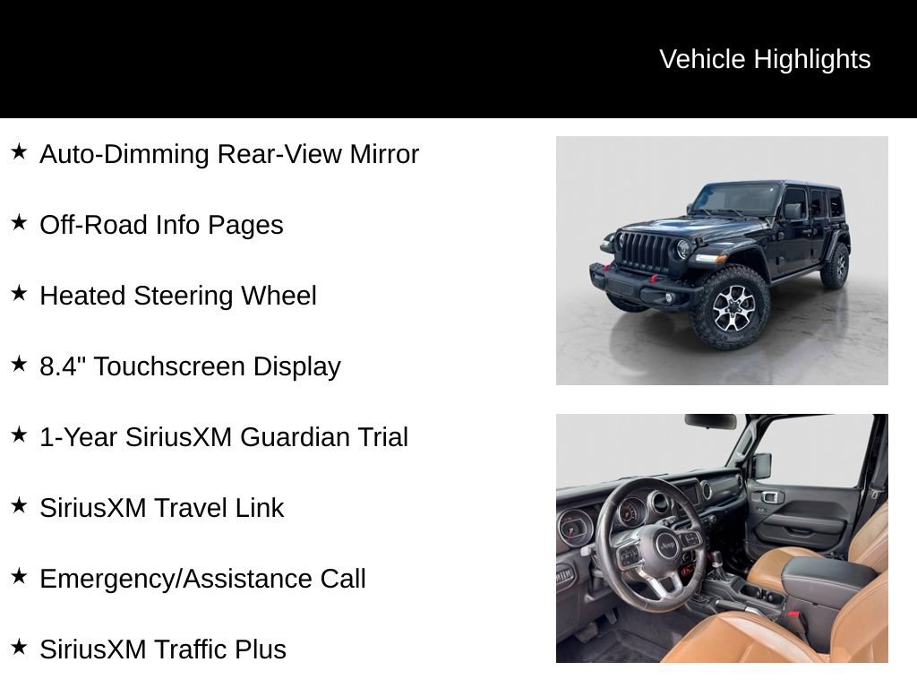 Used 2021 Jeep Wrangler Unlimited Rubicon w/ Steel Bumper Group AWD/4WD image 31