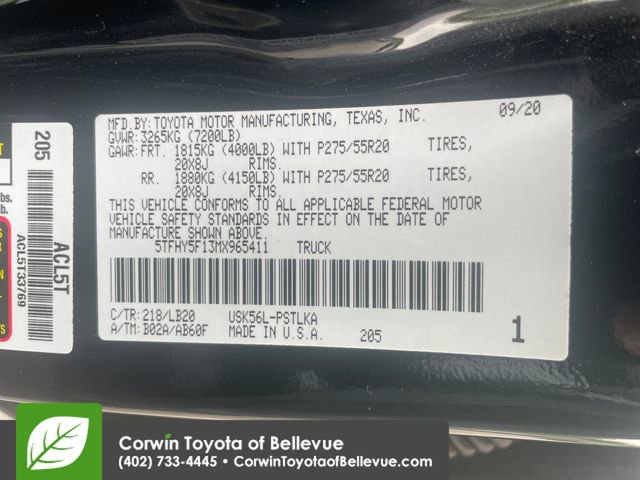 Used 2021 Toyota Tundra Limited w/ Nightshade Special Edition AWD/4WD image 28