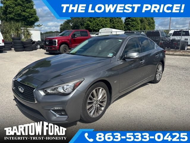 Used 2019 INFINITI Q50 Luxe w/ Essential Package (3.0T Luxe) RWD image 1