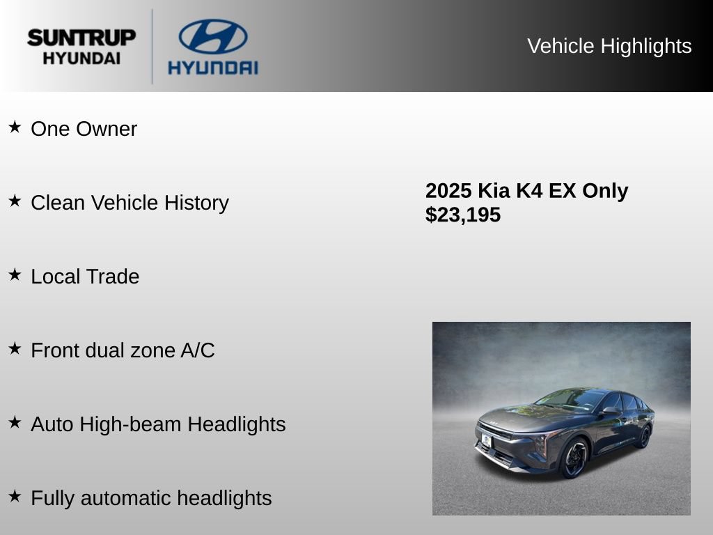 Used 2025 Kia K4 EX FWD image 8