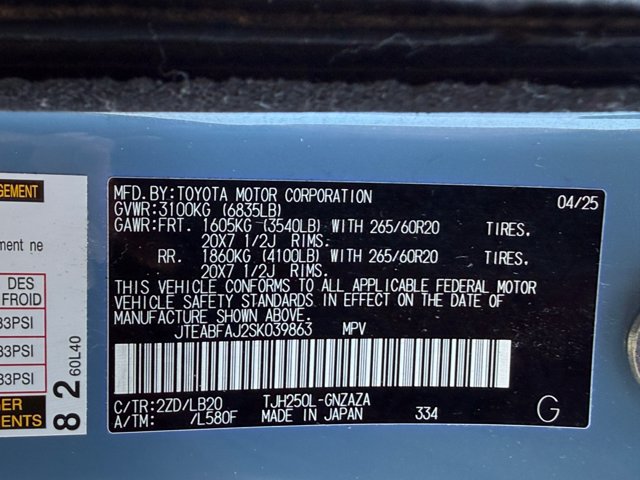 Used 2025 Toyota Land Cruiser w/ Premium Package AWD/4WD image 31