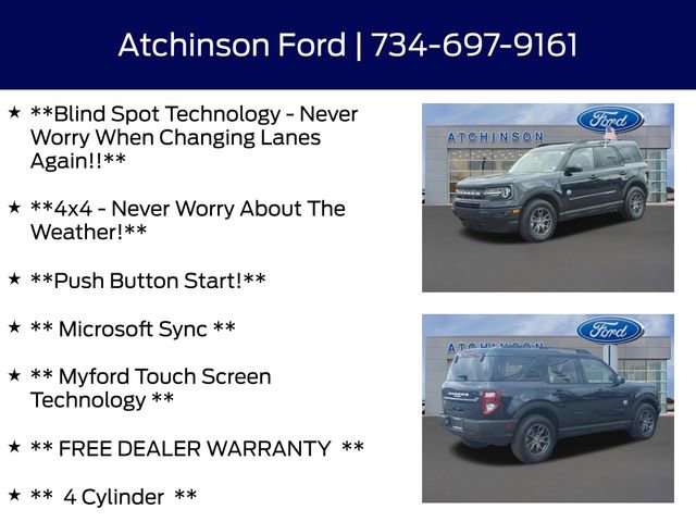 Certified 2023 Ford Bronco Sport Big Bend w/ Convenience Package image 9