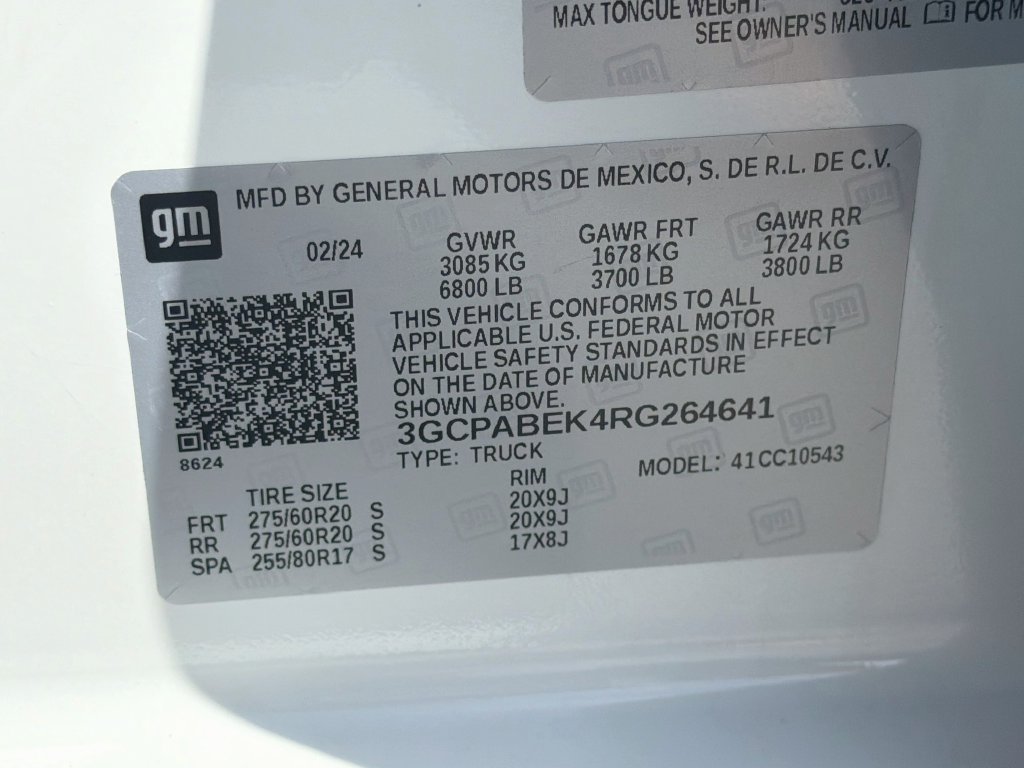 Used 2024 Chevrolet Silverado 1500 Custom w/ LPO, Dark Essentials Package RWD image 37