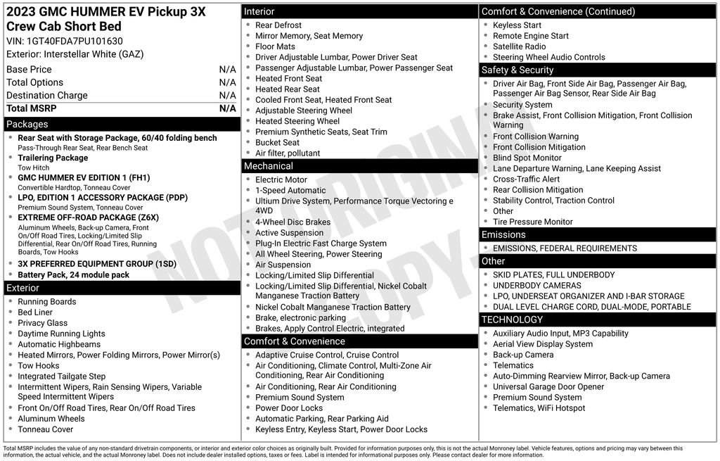 Used 2023 GMC Hummer EV Edition 1 image 7