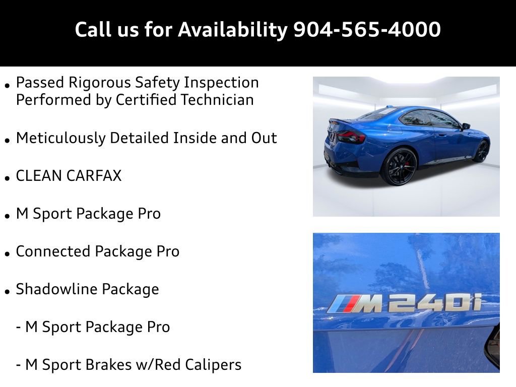 Used 2023 BMW M240i xDrive Coupe w/ Premium Package AWD/4WD image 9
