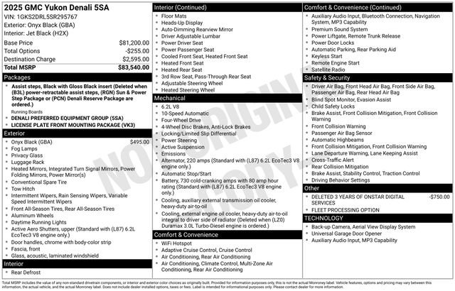 Used 2025 GMC Yukon Denali AWD/4WD image 7