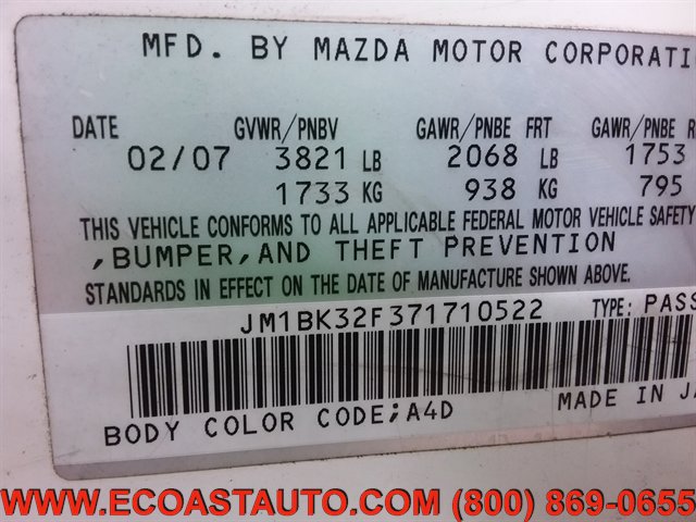 Used 2007 MAZDA MAZDA3 i Sport image 14