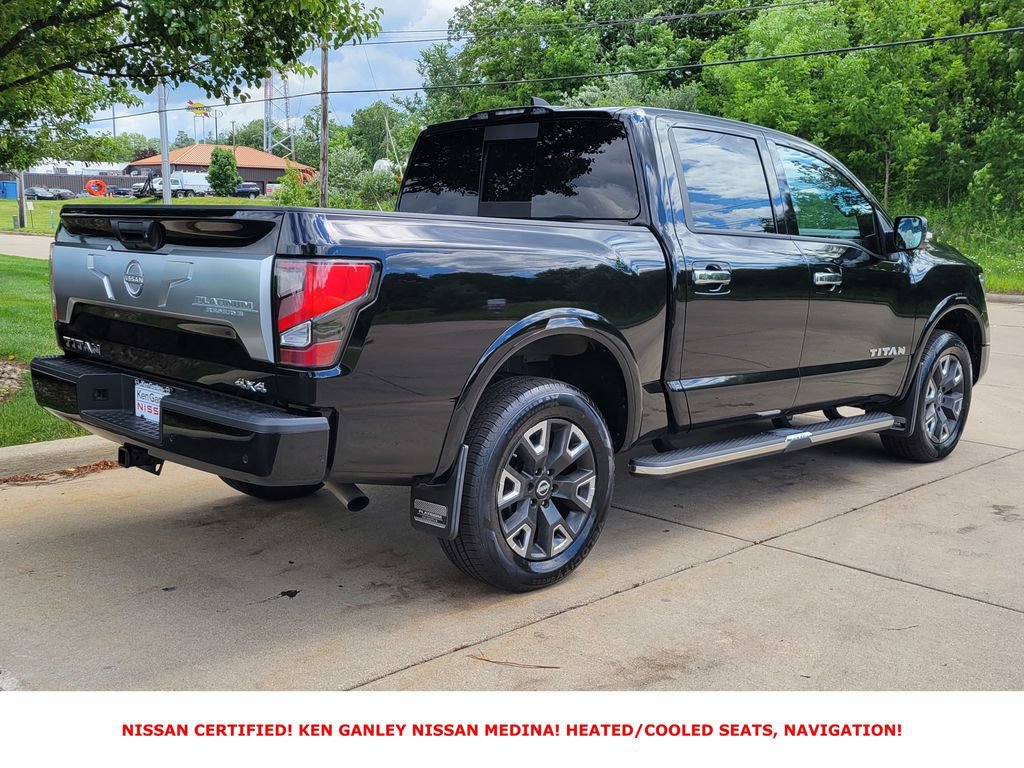 Certified 2023 Nissan Titan Platinum Reserve w/ Off Road Protection Package AWD/4WD image 3