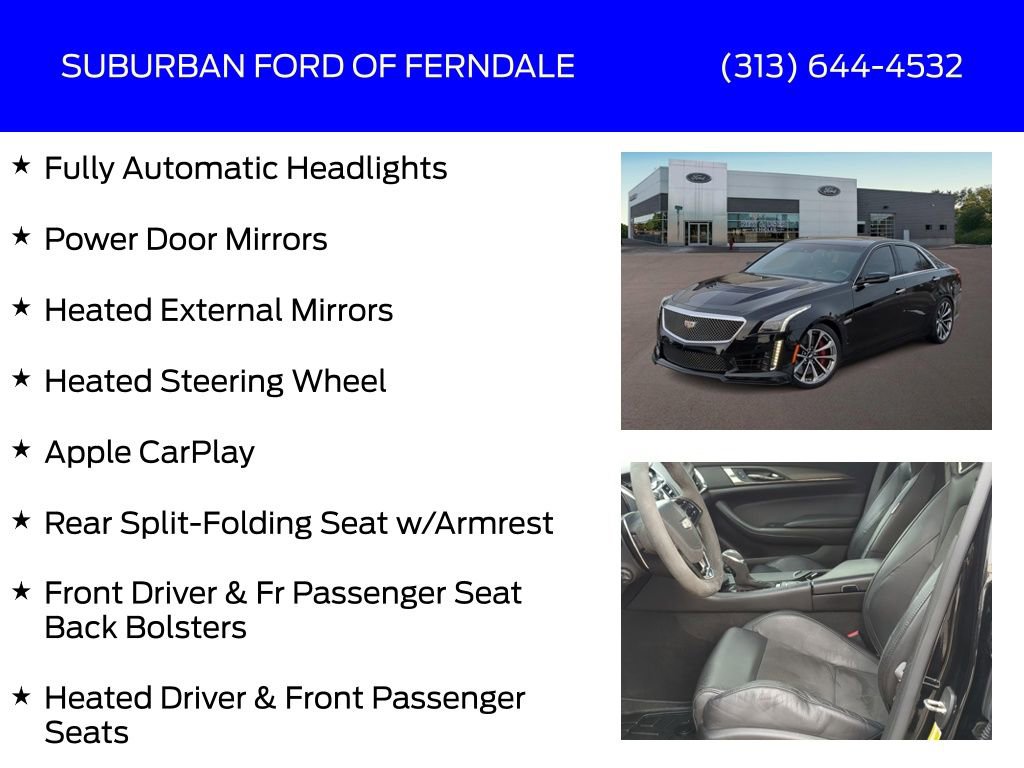 Used 2016 Cadillac CTS V w/ Luxury Package image 17