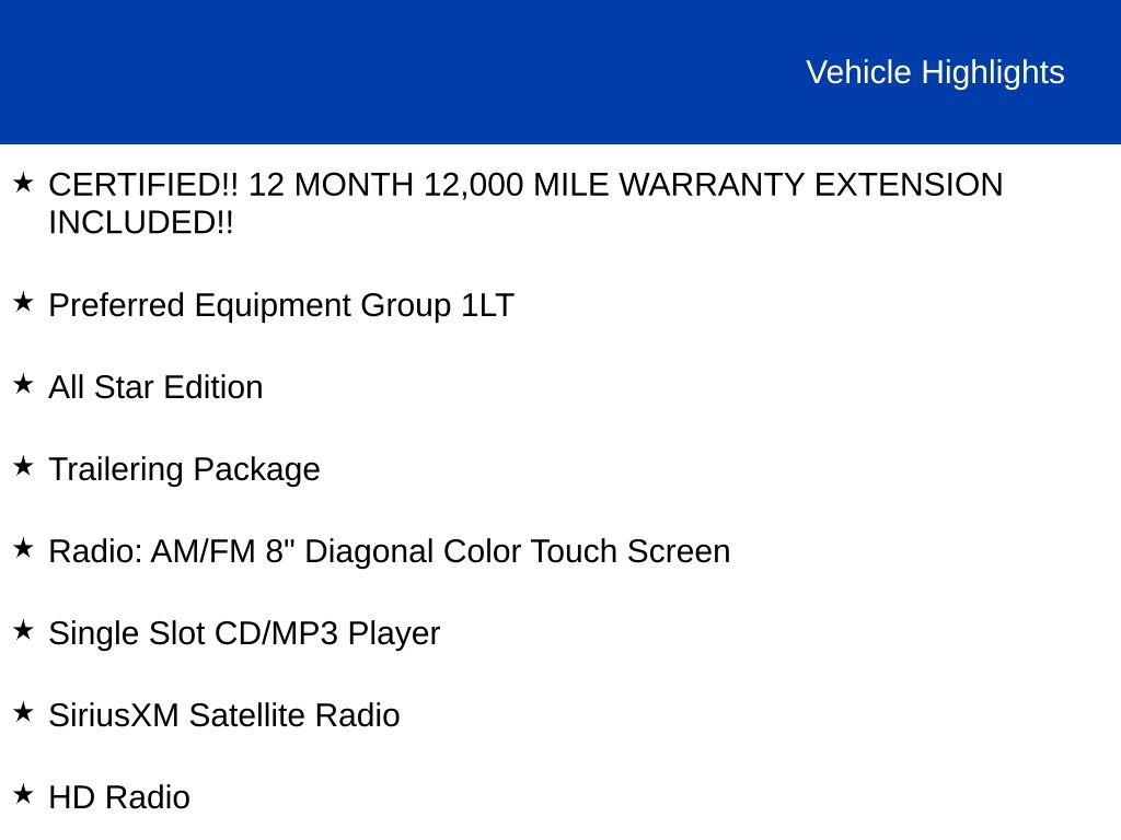 Used 2017 Chevrolet Silverado 1500 LT w/ All Star Edition AWD/4WD image 2