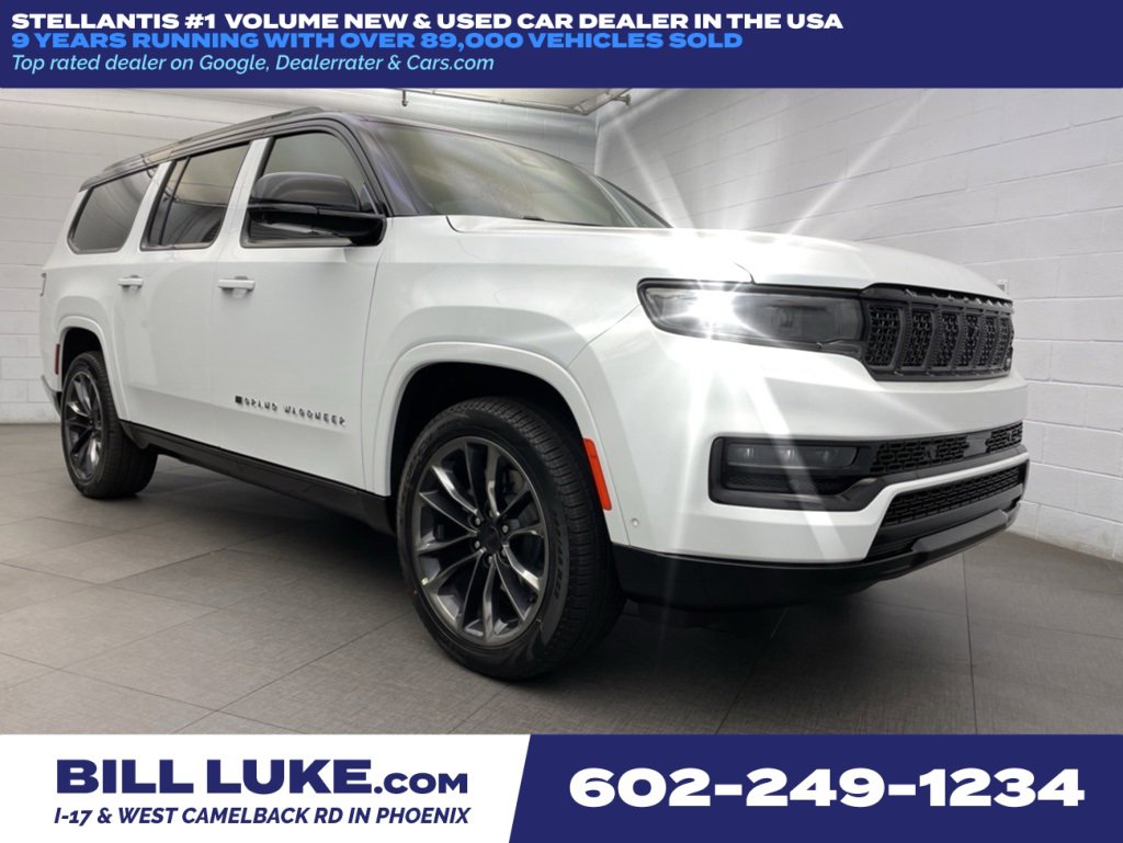 New 2025 Jeep Grand Wagoneer L Series II Obsidian w/ Quick Order Packagew 28T