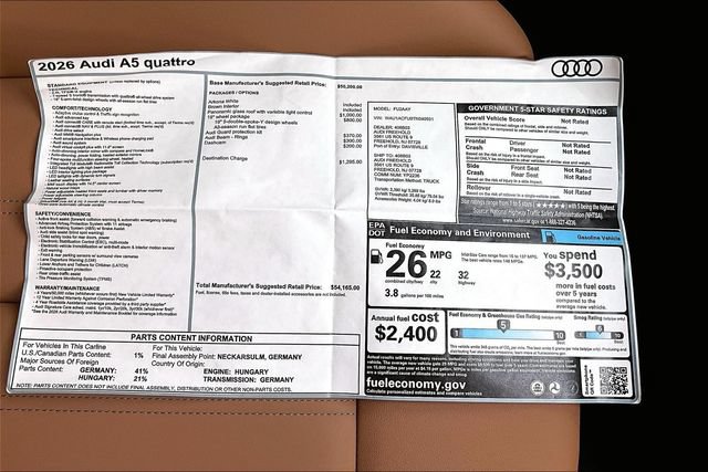 New 2026 Audi A5 Premium AWD/4WD image 14