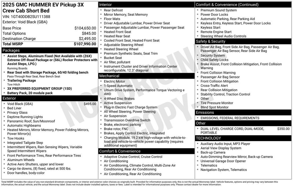 New 2025 GMC Hummer EV 3X image 37