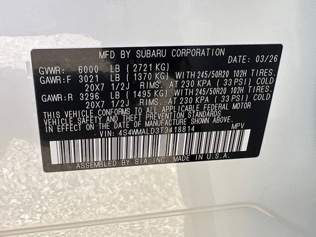 New 2026 Subaru Ascent Bronze Edition image 32