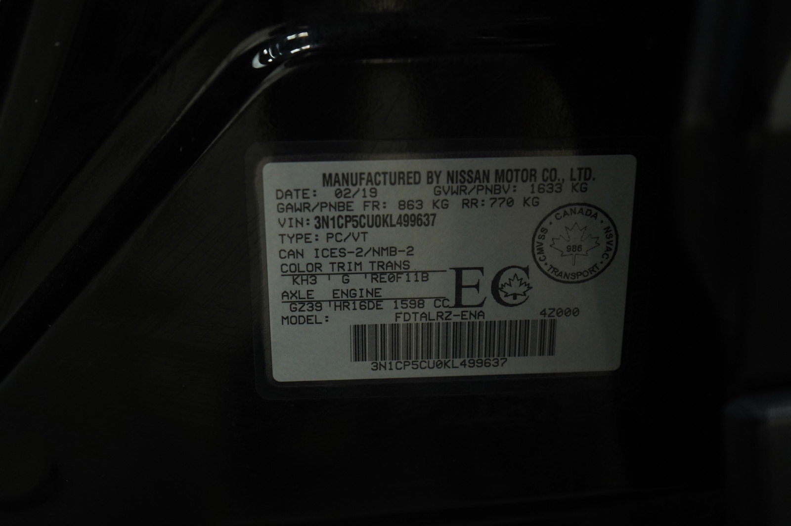 Used 2019 Nissan Kicks S image 27