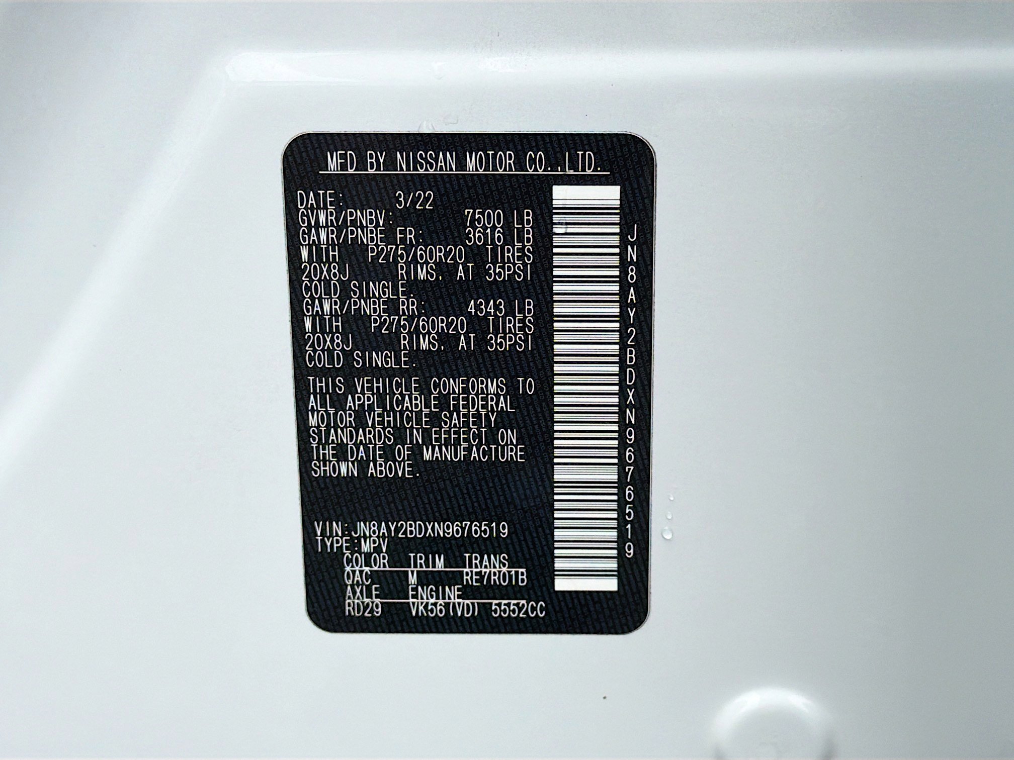 Used 2022 Nissan Armada SL image 44