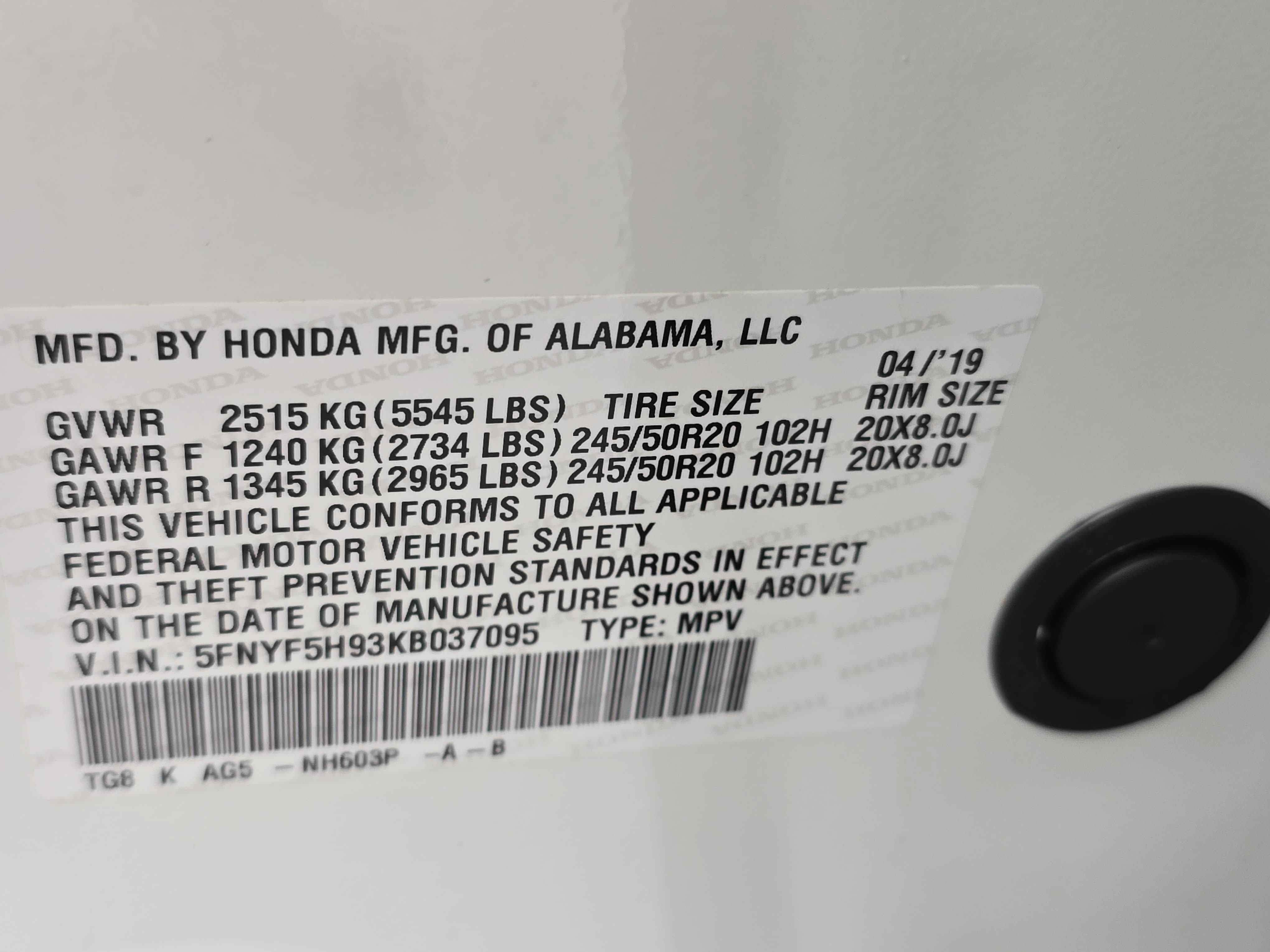 Used 2019 Honda Pilot Touring image 37