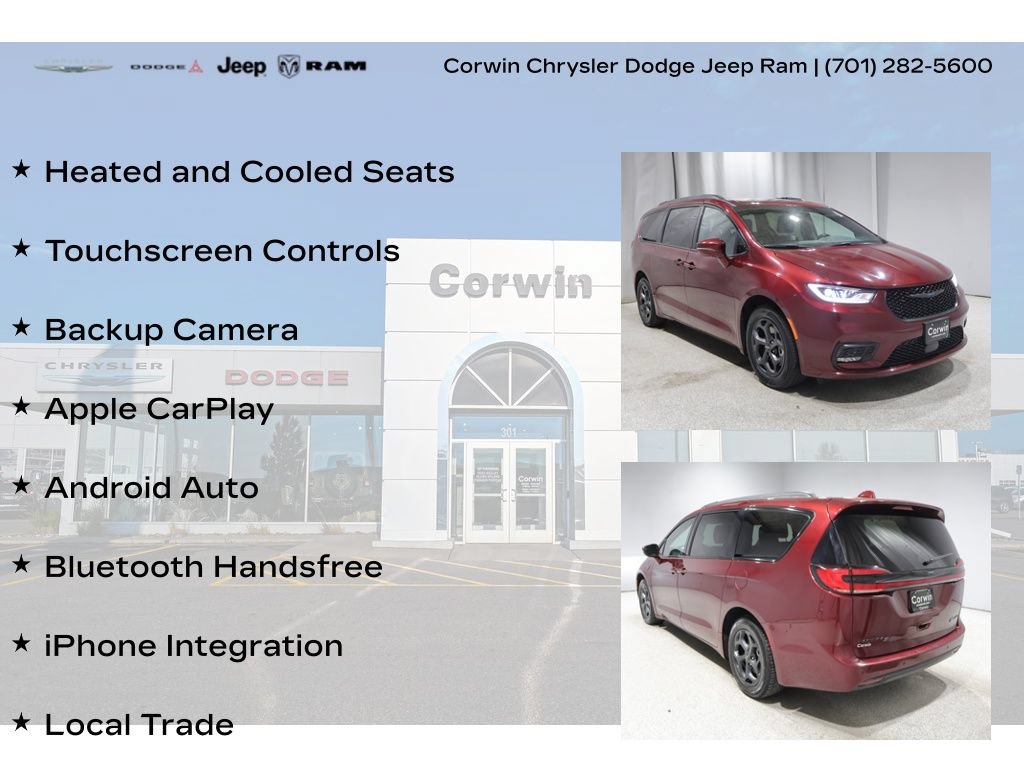 Used 2021 Chrysler Pacifica Limited w/ Uconnect Theater Family Group FWD image 8