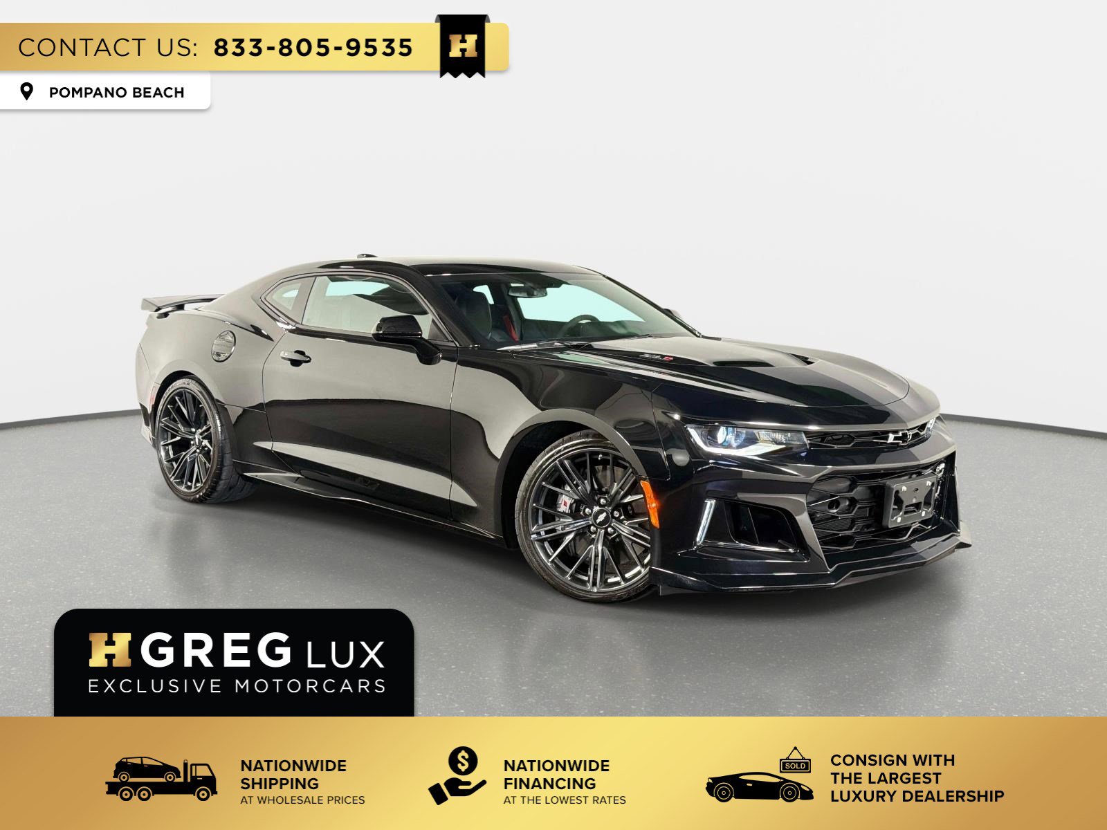 Used 2018 Chevrolet Camaro ZL1 w/ LPO, ZL1 Protection Package RWD image 1