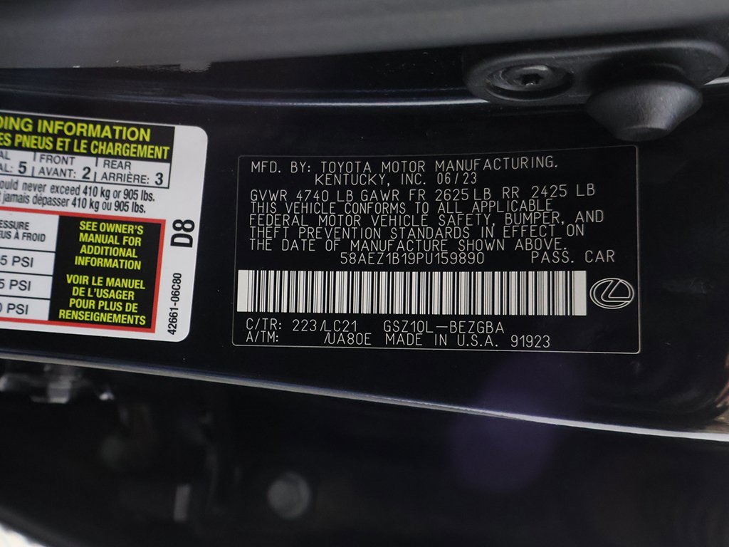 Used 2023 Lexus ES 350 Luxury w/ Accessory Package (Z2) image 53