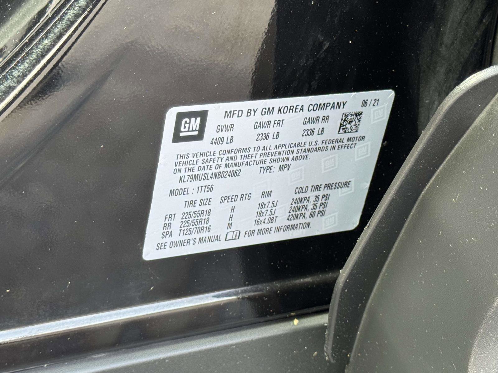 Used 2022 Chevrolet TrailBlazer RS w/ Sun and Liftgate Package AWD/4WD image 32