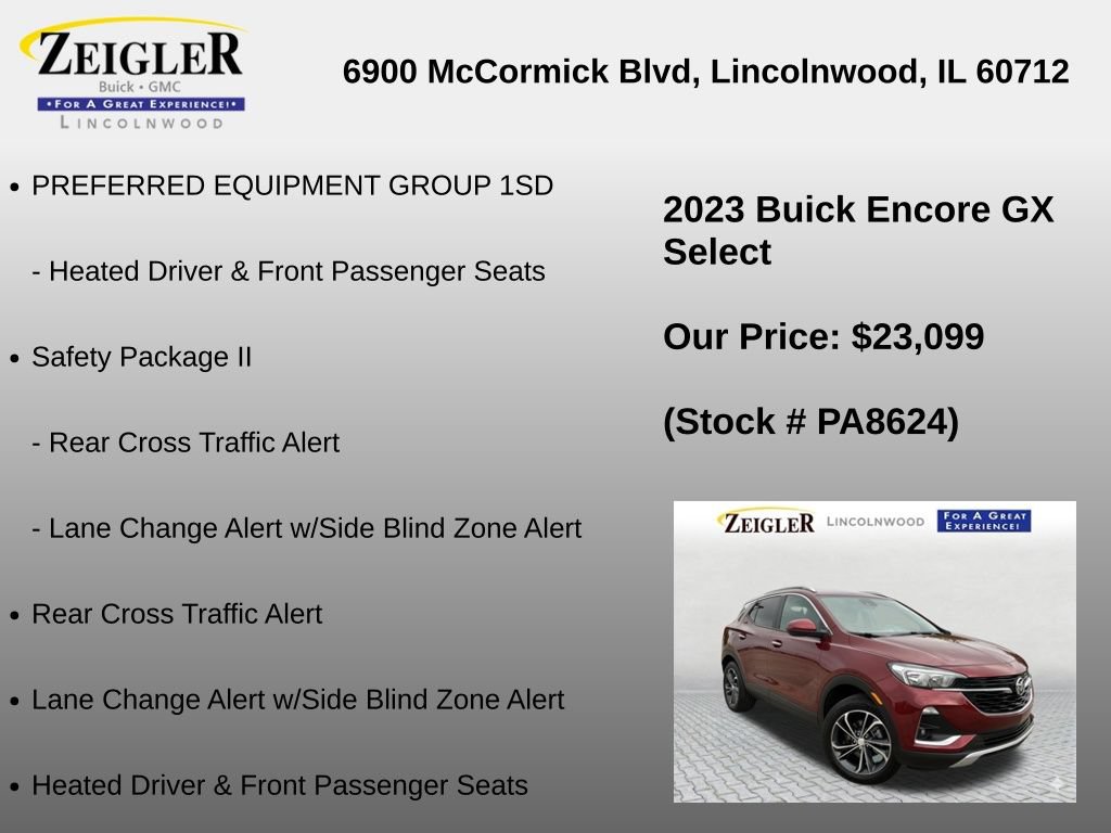Used 2023 Buick Encore GX Select w/ Safety Package II AWD/4WD image 6