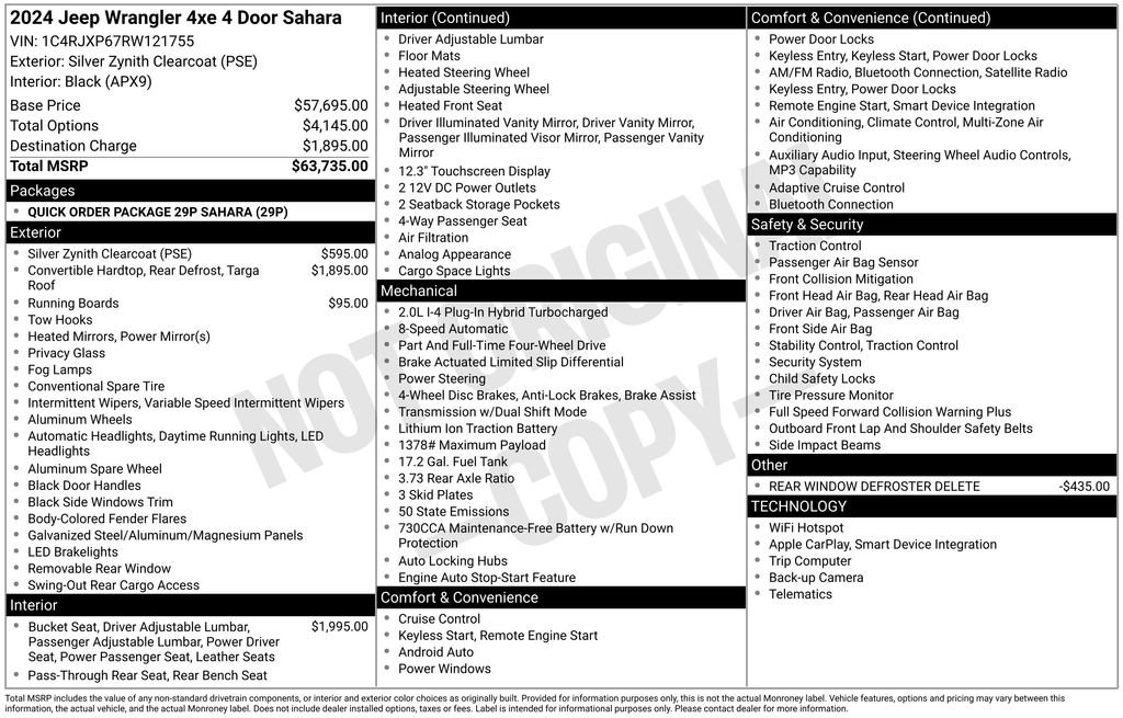 Used 2024 Jeep Wrangler Unlimited Sahara AWD/4WD image 17